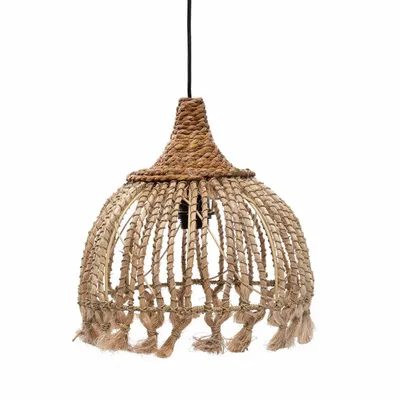 Blinds - The Abaca Tassel Pendant - Natural - S - BAZAR BIZAR LIVING