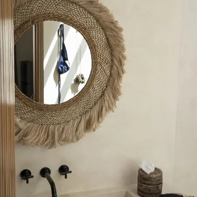 Mirrors - The Capri Mirror - Natural - L - BAZAR BIZAR LIVING