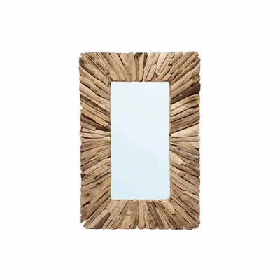 Mirrors - The Driftwood Framed Mirror - Natural - M - BAZAR BIZAR LIVING