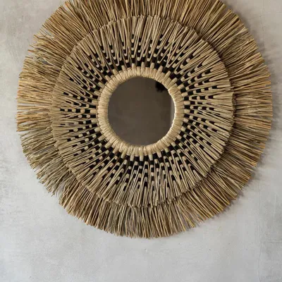 Miroirs - Le Miroir Havana - Naturel Noir - L - BAZAR BIZAR LIVING