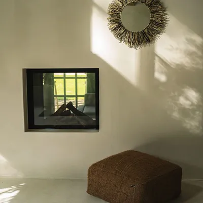 Mirrors - The Raffia Fringe Mirror - Natural Black - M - BAZAR BIZAR LIVING