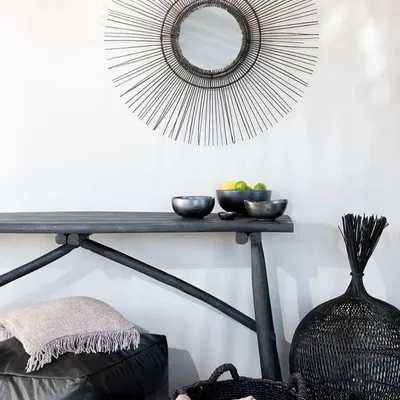 Mirrors - The Tropical Mirror - Black - L - BAZAR BIZAR LIVING