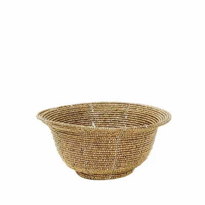 Objets de décoration - Le Bol Perlé Bas - Or - S - BAZAR BIZAR LIVING