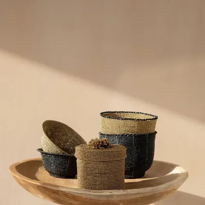 Objets de décoration - Le Bol Perlé Bas - Or - S - BAZAR BIZAR LIVING