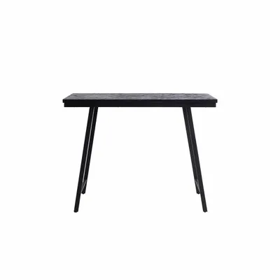 Console table - The Herringbone High Table - Black - 140cm - BAZAR BIZAR LIVING