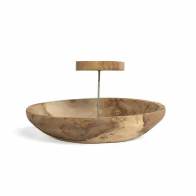 Candlesticks and candle holders - The Candle Plate - Natural - BAZAR BIZAR LIVING