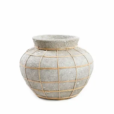 Vases - The Belly Vase - Concrete Natural - S - BAZAR BIZAR LIVING