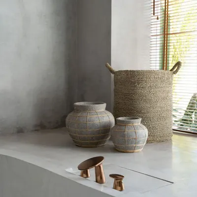 Vases - The Belly Vase - Concrete Natural - S - BAZAR BIZAR LIVING