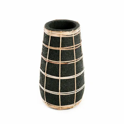 Vases - The Cutie Vase - Black Natural - M - BAZAR BIZAR LIVING