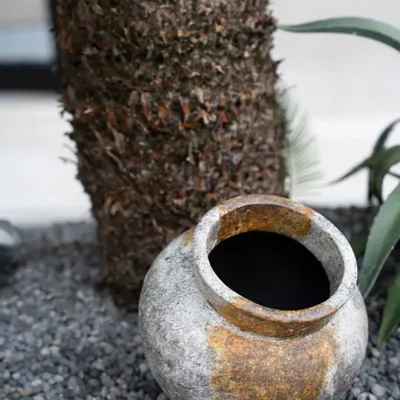 Vases - The Funky Vase - Antique Grey - S - BAZAR BIZAR LIVING