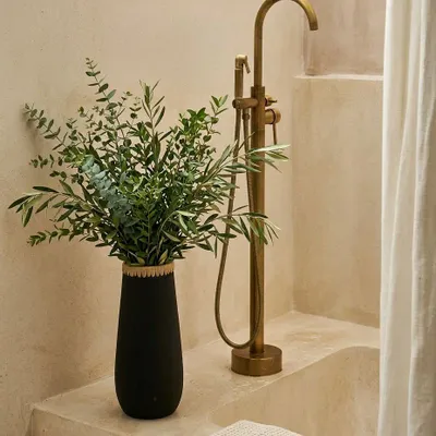 Vases - The Sneaky Vase - Black Natural - L - BAZAR BIZAR LIVING