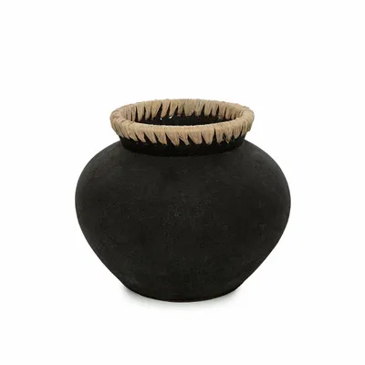 Vases - The Styly Vase - Black Natural - M - BAZAR BIZAR LIVING