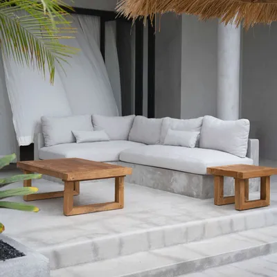 Coffee tables - The Reclaimed Teak Coffee Table - Natural - BAZAR BIZAR LIVING