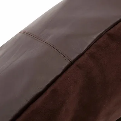 Coussins - La Housse De Coussin Cuir Quatre Panneaux - Chocolat - 60x60 - BAZAR BIZAR LIVING