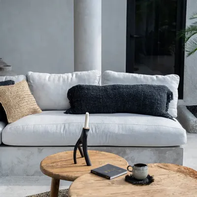 Cushions - The Oh My Gee Cushion Cover - Black Navy - 35x100 - BAZAR BIZAR LIVING
