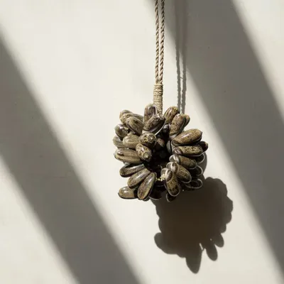 Decorative objects - The Brown Cowrie Shell Tassel - BAZAR BIZAR LIVING