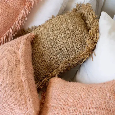 Coussins - La Housse De Coussin Oh My Gee - Rose Saumon - 35x100 - BAZAR BIZAR LIVING