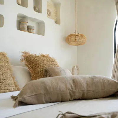 Coussins - La Housse De Coussin Oh My Gee - Velours Béton - 35x100 - BAZAR BIZAR LIVING