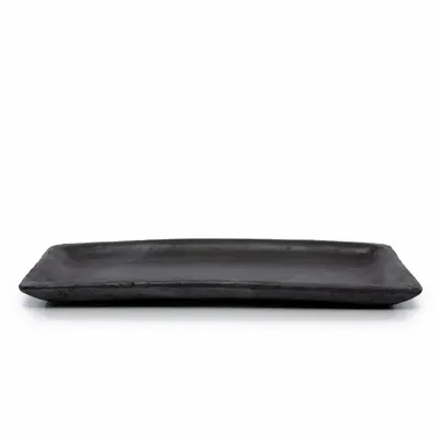 Platter and bowls - The Burned Sushi Plate - Black - M - BAZAR BIZAR LIVING