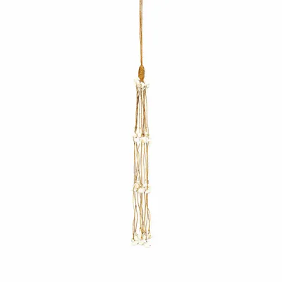 Decorative objects - The Long Shell Tassel - White - BAZAR BIZAR LIVING