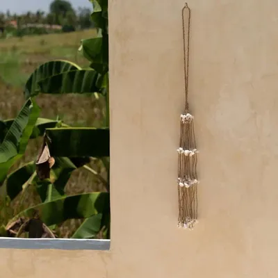 Decorative objects - The Long Shell Tassel - White - BAZAR BIZAR LIVING