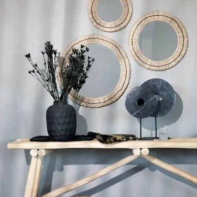 Sculptures, statuettes and miniatures - The Marble Disc on Stand - Black - L - BAZAR BIZAR LIVING