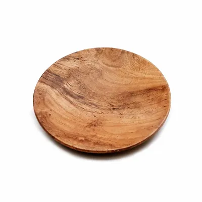 Assiettes au quotidien - L'Assiette Ronde Teak Root - M - BAZAR BIZAR LIVING