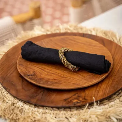 Assiettes au quotidien - L'Assiette Ronde Teak Root - M - BAZAR BIZAR LIVING