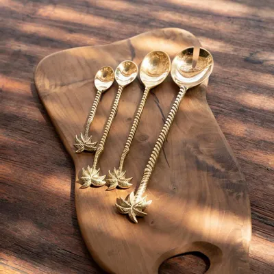 Forks - The Palm Tree Salad Fork - Gold - BAZAR BIZAR LIVING