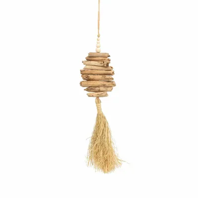 Objets de décoration - La Décoration Suspendue Raffia Driftwood - BAZAR BIZAR LIVING