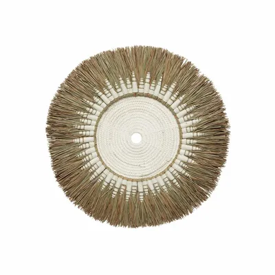 Autres décorations murales - Déco Murale Macramé Raffia - Blanc Naturel - BAZAR BIZAR LIVING
