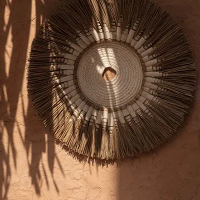 Autres décorations murales - Déco Murale Macramé Raffia - Blanc Naturel - BAZAR BIZAR LIVING