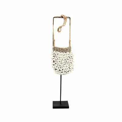 Sculptures, statuettes and miniatures - The Shell Purse on Stand - BAZAR BIZAR LIVING
