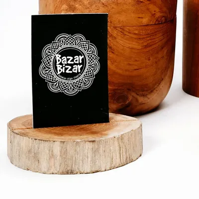 Decorative objects - The Teak Root Card Holder - BAZAR BIZAR LIVING