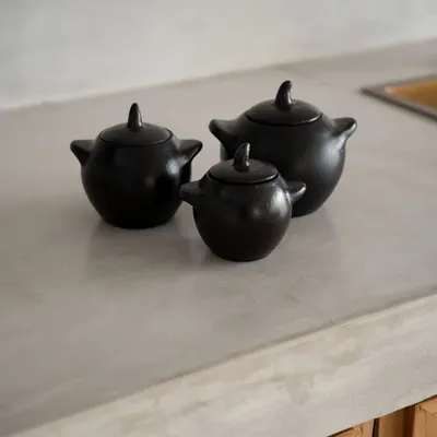 Platter and bowls - The Burned Jar - L - BAZAR BIZAR LIVING