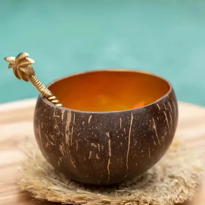 Bowls - The Coco Food Bowl - Natural Gold - BAZAR BIZAR LIVING