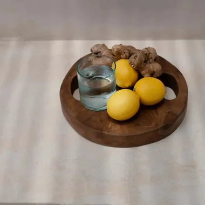 Trays - The Teak Root Tray - Natural - S - BAZAR BIZAR LIVING