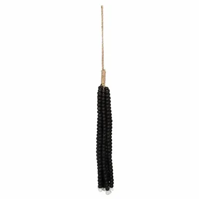 Decorative objects - The Wooden Beads Tassel - Black - BAZAR BIZAR LIVING
