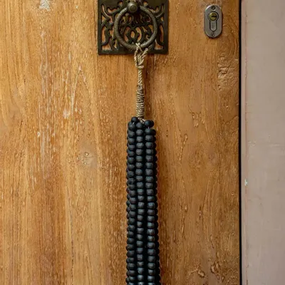 Decorative objects - The Wooden Beads Tassel - Black - BAZAR BIZAR LIVING