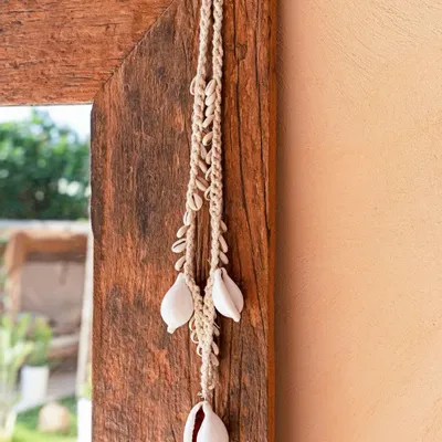 Bijoux - Le Collier Big White Cowrie En Coquillage - BAZAR BIZAR LIVING