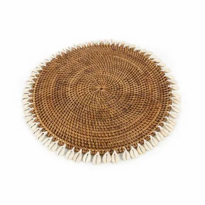 Sets de table - Le Colonial Shell Set de Table - Brun Naturel - BAZAR BIZAR LIVING