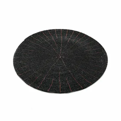 Sets de table - Le Set De Table En Perles - Noir - BAZAR BIZAR LIVING