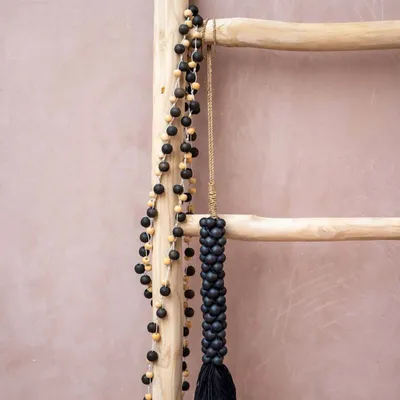 Bijoux - Le Collier Canggu - Noir Naturel - BAZAR BIZAR LIVING