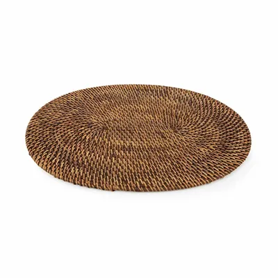Placemats - The Colonial Oval Placemat - Natural Brown - BAZAR BIZAR LIVING