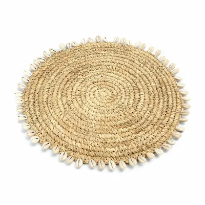 Sets de table - Le Raffia Shell Set de Table - Naturel - BAZAR BIZAR LIVING