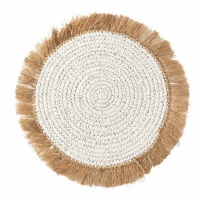 Sets de table - Le Water Hyacinth Raffia Set de Table - Blanc Naturel - BAZAR BIZAR LIVING
