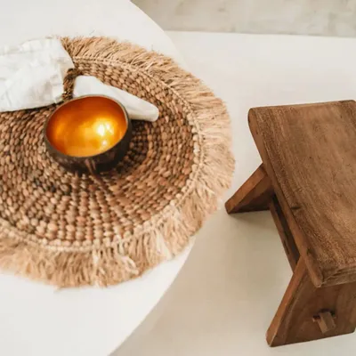 Placemats - The Water Hyacinth Raffia Placemat - Natural - BAZAR BIZAR LIVING