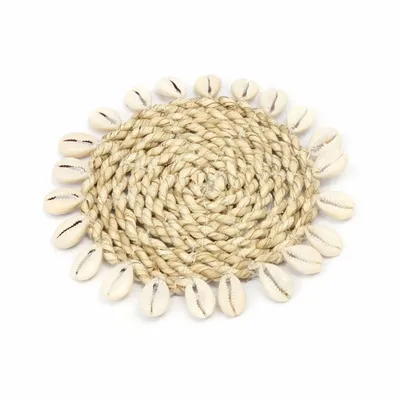 Sets de table - Le Sous-verre Seagrass Shell - Naturel - BAZAR BIZAR LIVING
