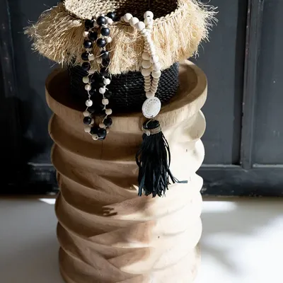 Bijoux - Le Collier Lovina - Noir Naturel - BAZAR BIZAR LIVING