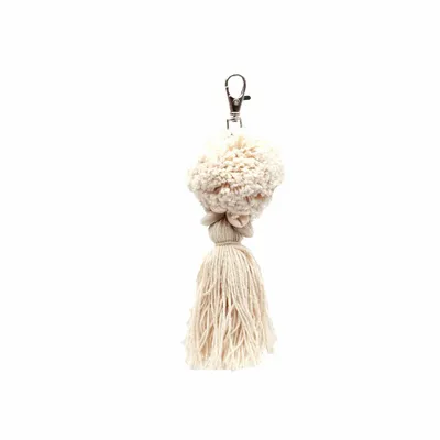 Objets de décoration - Le Porte-Clés Pompom - Blanc - BAZAR BIZAR LIVING